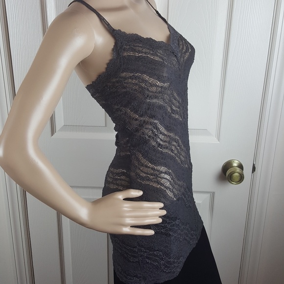 Intimately Free People Gray Lace Tank Top - Picture 3 of 8